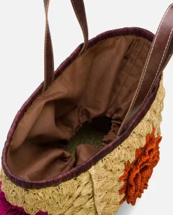 Maxicapazo Bordado Rafia Beig