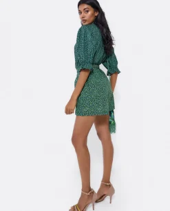 Mono Corto Crep Leopardo Verde