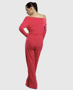 Mono Hombros Descubiertos Punto Naranja