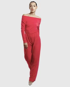 Mono Hombros Descubiertos Punto Naranja