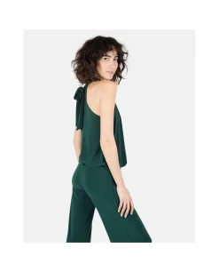 Mono Largo Lazo Punto Circular Verde