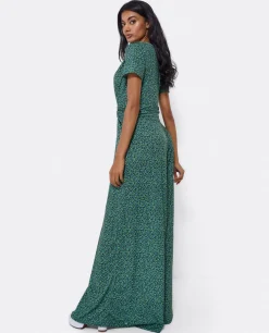 Mono Nudo Punto Leopardo Verde