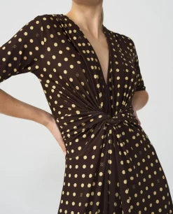 Mononudo Tejido Lunares Marron