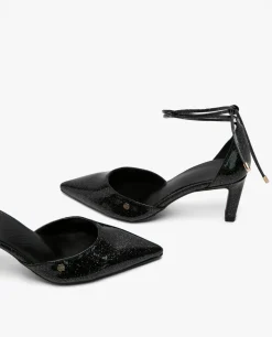 Pala Talon Medio Charol Negro