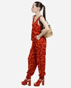 Pantalon Jogger Crep Estampado Jirafa