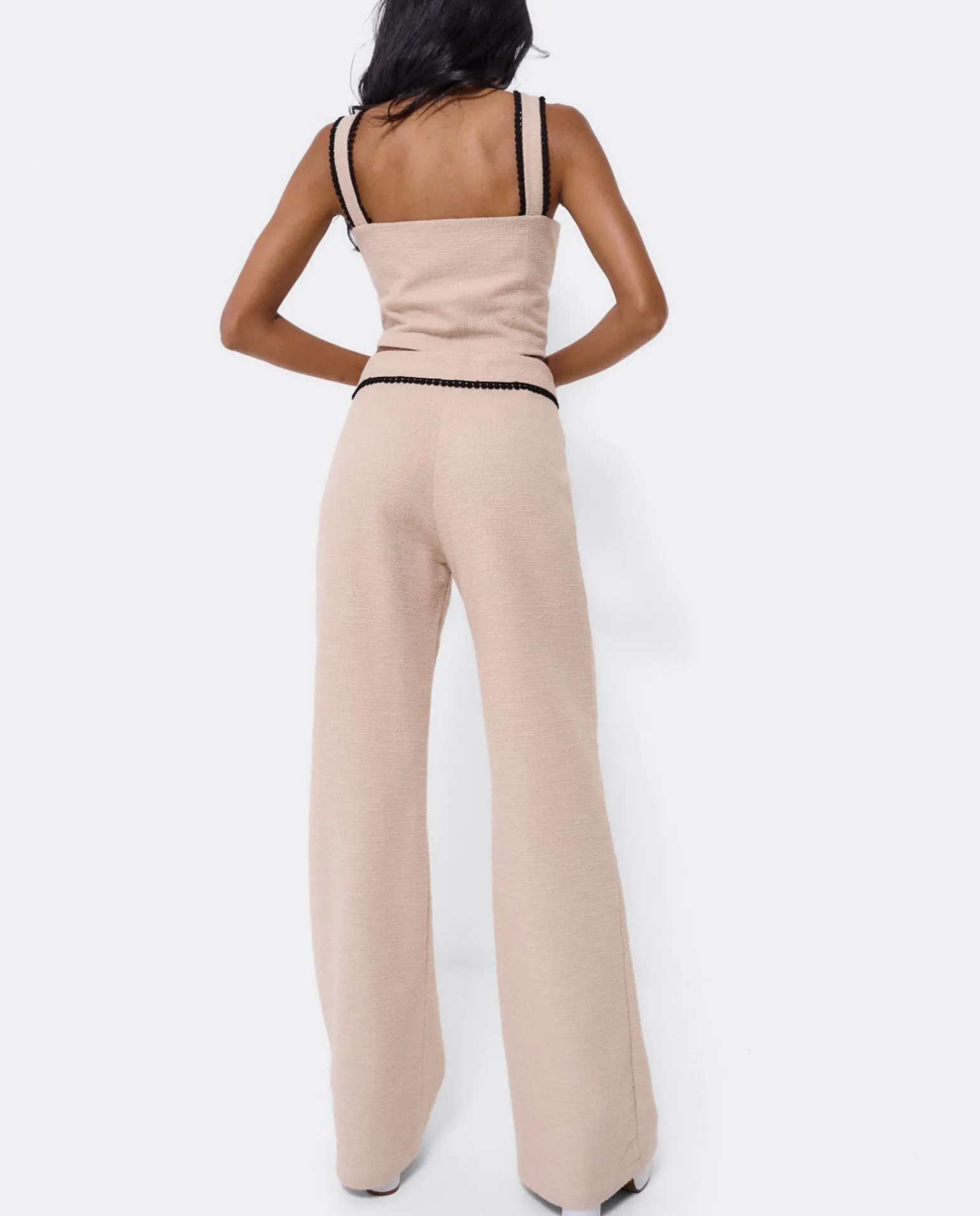 Pantalon Puntilla Tweed Beig