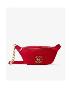 Rinonera Letras Serraje Coco Rojo