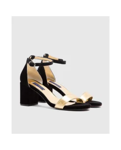 Sandalia Alicante Terciopelo Negro