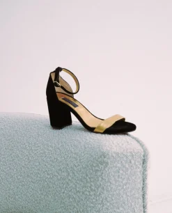 Sandalia Alicante Terciopelo Negro