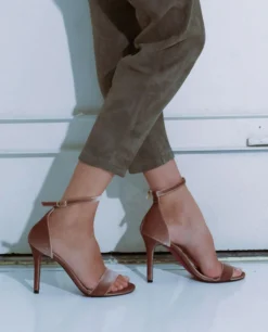 Sandalia Almeria Terciopelo Rosa