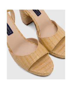 Sandalia Almunecar Rafia Beig