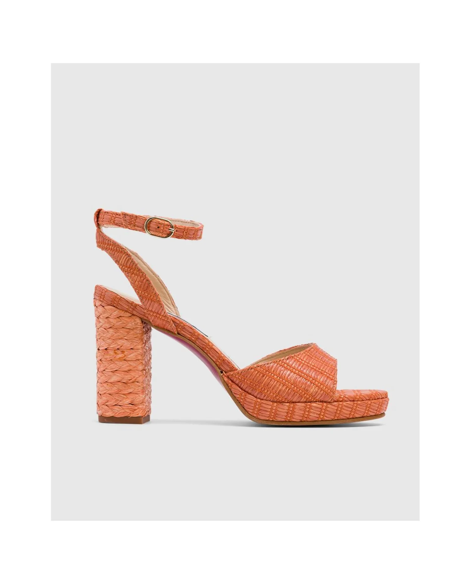 Sandalia Almunecar Rafia Naranja