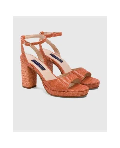 Sandalia Almunecar Rafia Naranja