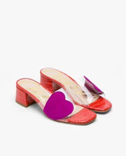 Sandalia Corazon Vinilo Transparente