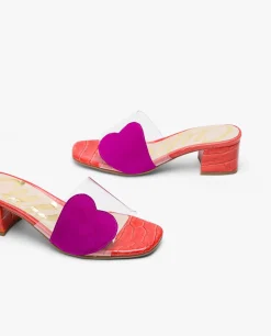 Sandalia Corazon Vinilo Transparente