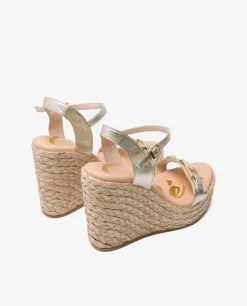 Sandalia Cuna Adorno Tecnopiel Oro