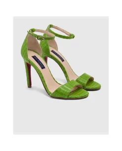 Sandalia El Palmar Rafia Verde