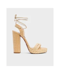 Sandalia El Puerto Rafia Beig