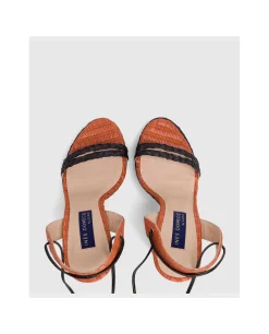 Sandalia El Puerto Rafia Naranja