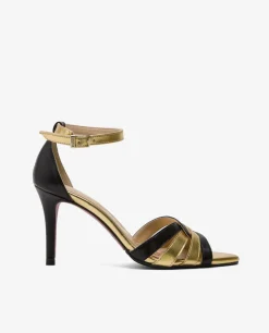 Sandalia Entrelazada Piel Negro