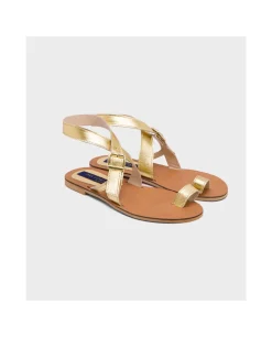 Sandalia Las Negras Napa Oro