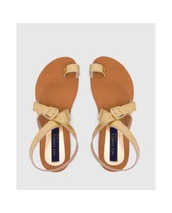 Sandalia Las Negras Napa Oro