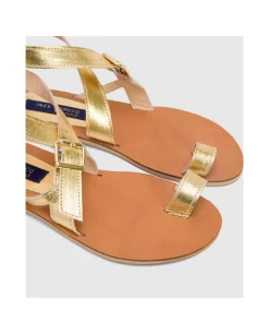 Sandalia Las Negras Napa Oro