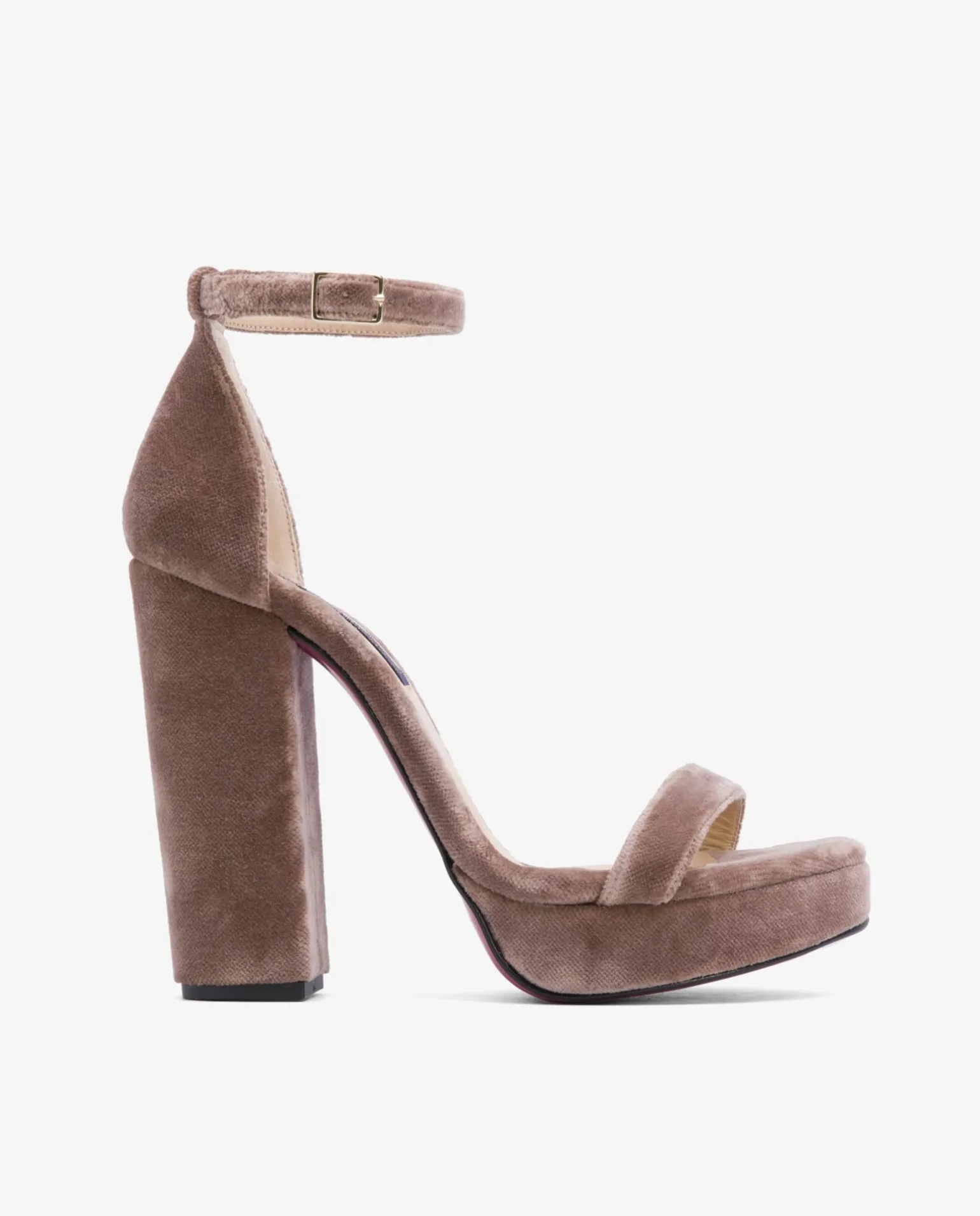 Sandalia Malaga Terciopelo Beig