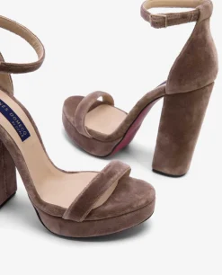 Sandalia Malaga Terciopelo Beig