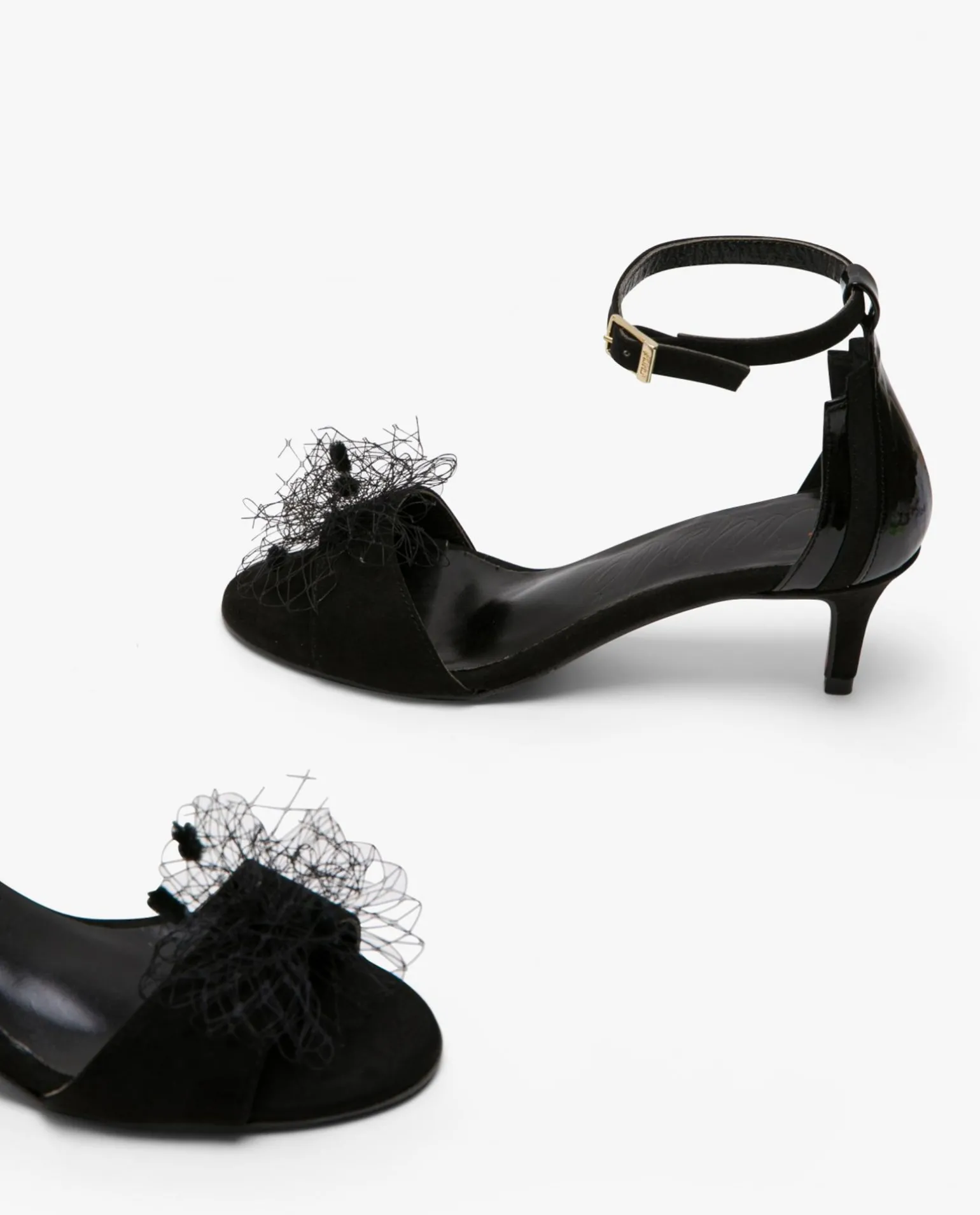 Sandalia Pala Ultrasuede Negro