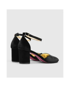 Sandalia Sanlucar Terciopelo Negro