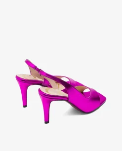Sandalia Tecnopiel Metalizado Fucsia