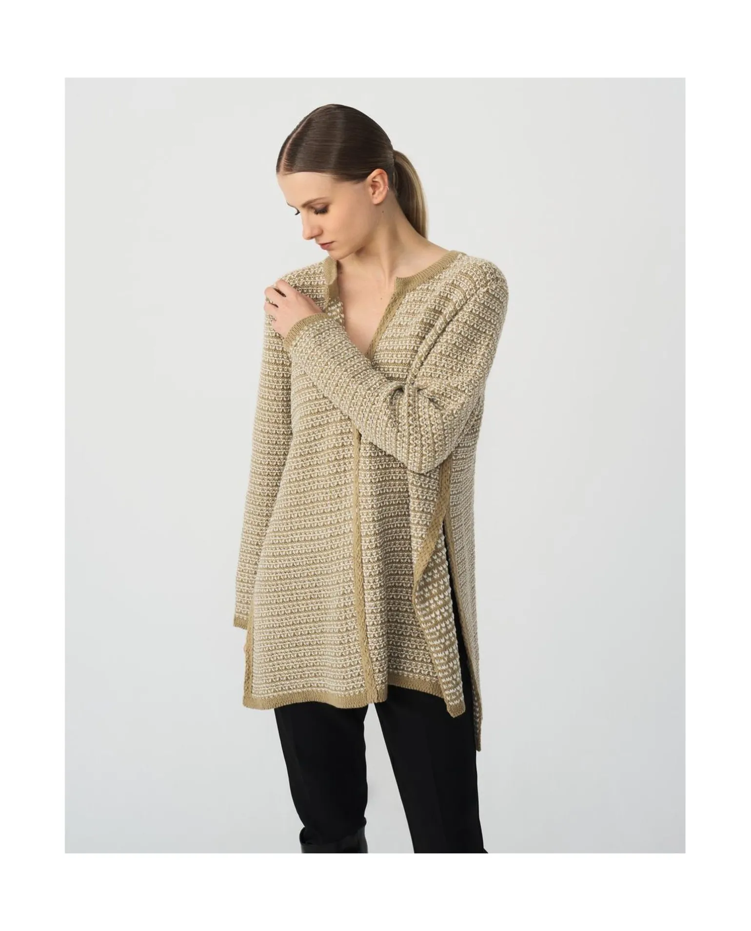 Tunica Bicolor Punto Beig