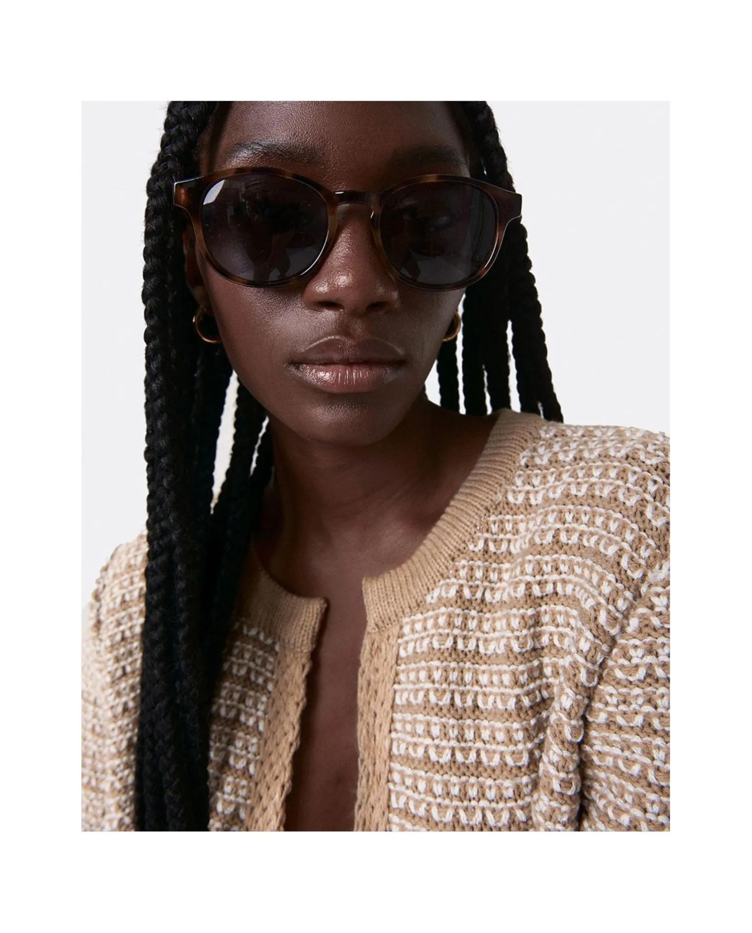 Tunica Bicolor Punto Beig