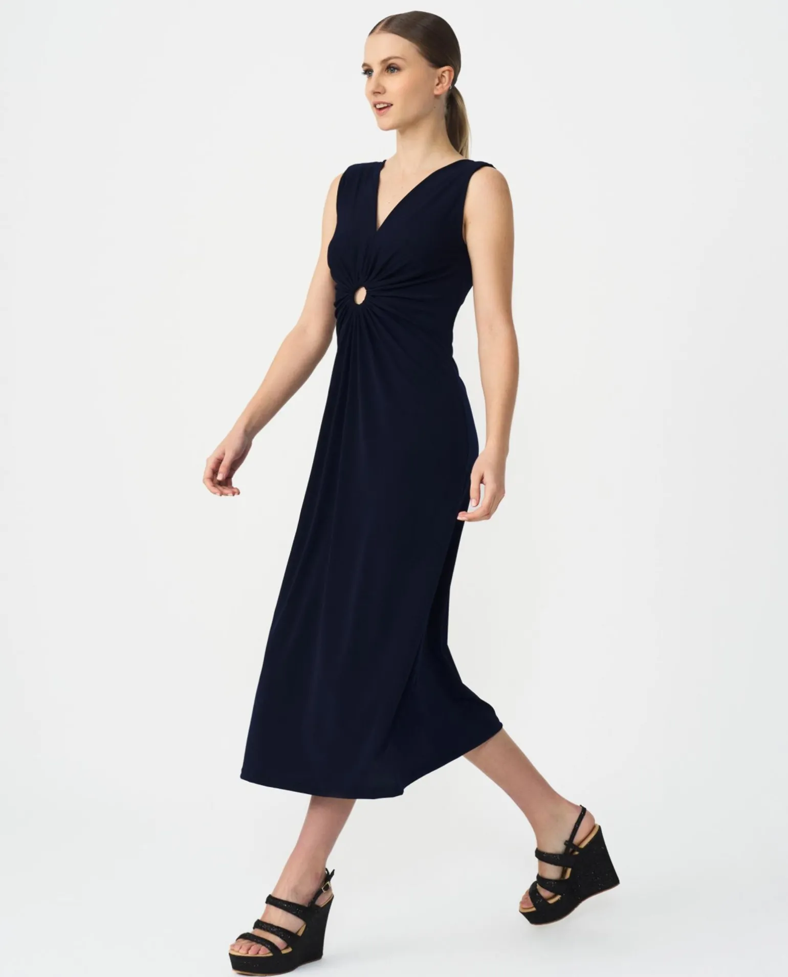 Vestido Aro Cintura Punto Marino