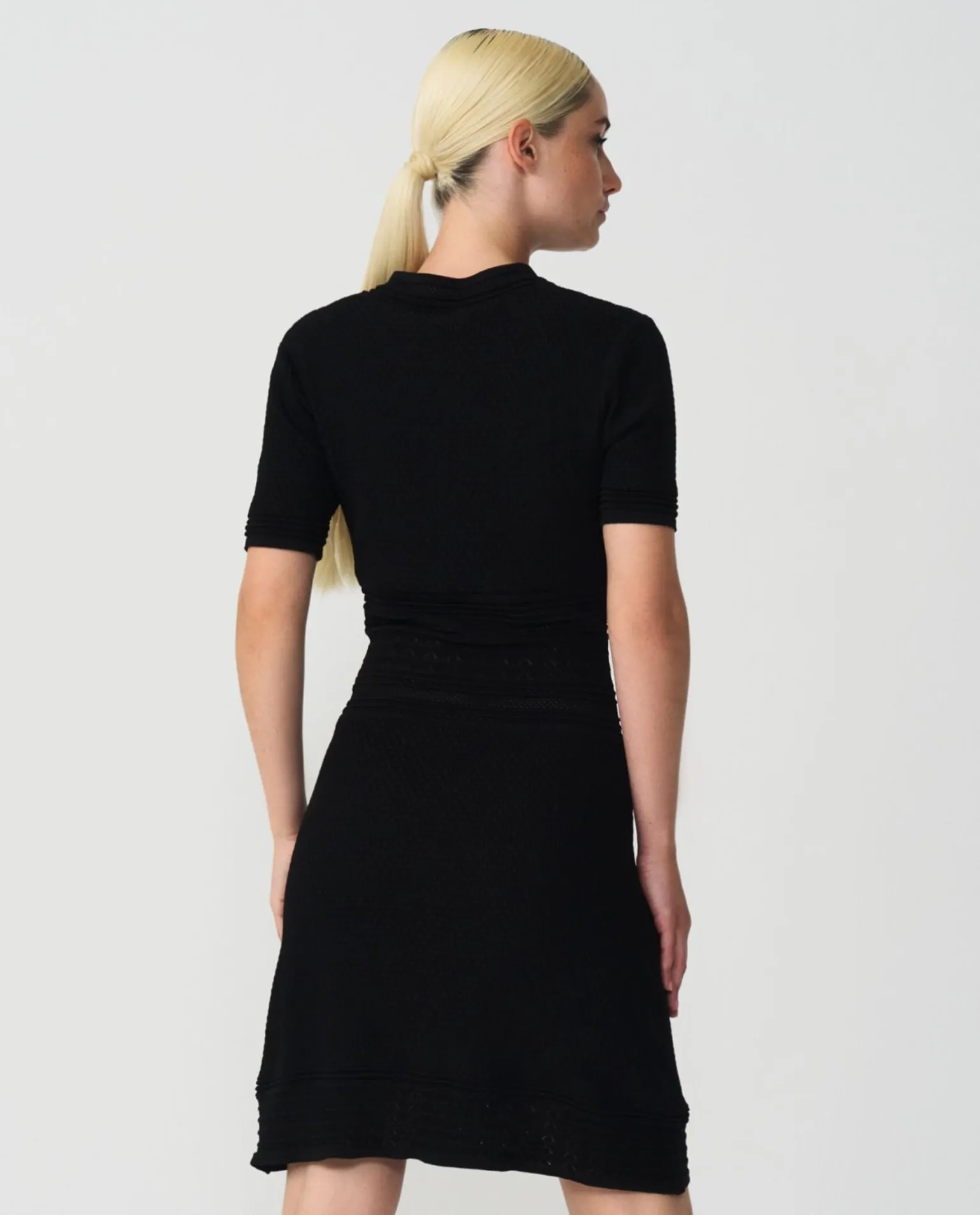 Vestido M/C Punto Negro