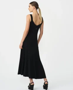 Vestido Midi Punto Negro