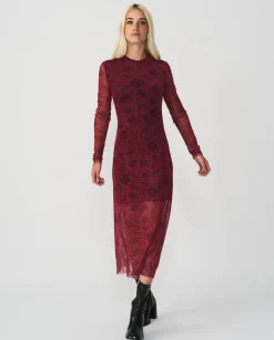 Vestido Mini Estampado Tul Estampado Flor Cool