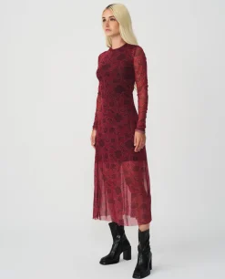 Vestido Mini Estampado Tul Estampado Flor Cool