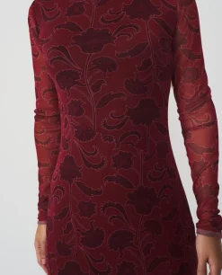 Vestido Mini Estampado Tul Estampado Flor Cool