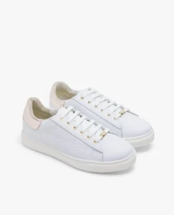 Zapatillas Piel Logos Blanco