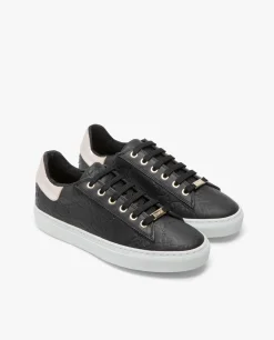 Zapatillas Piel Logos Negro