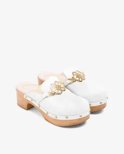 Zueco Adorno Napa Blanco