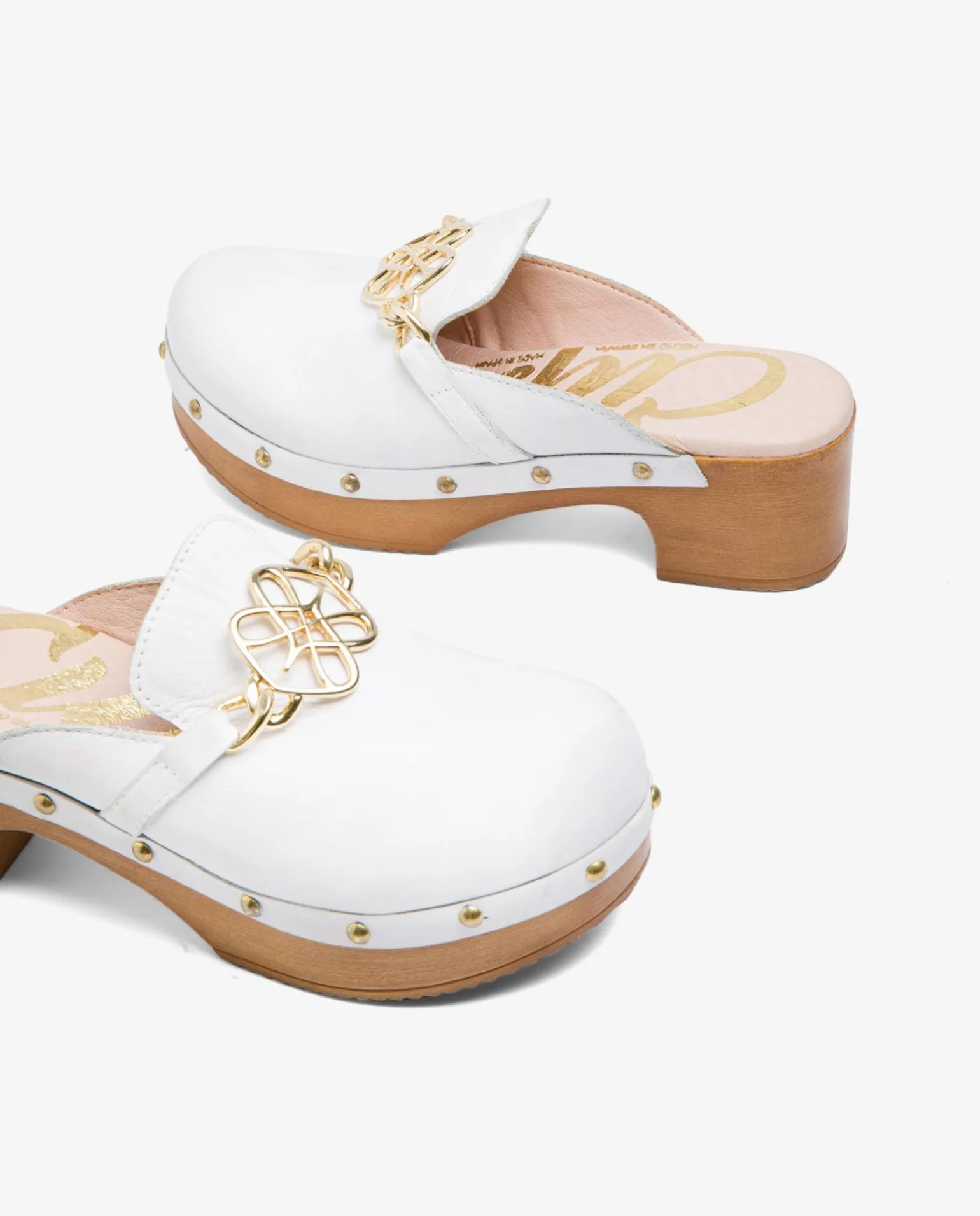 Zueco Adorno Napa Blanco