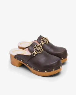 Zueco Adorno Napa Marron