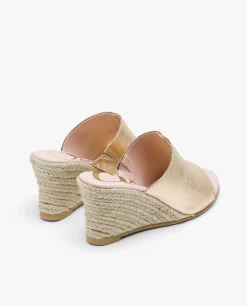 Zueco Cuna Napa Metalizado Oro