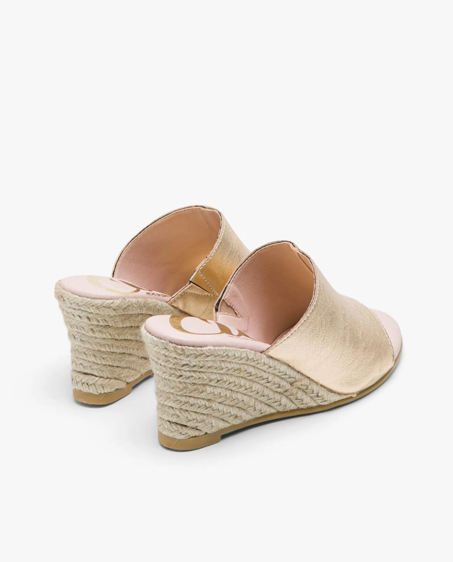 Zueco Cuna Napa Metalizado Oro